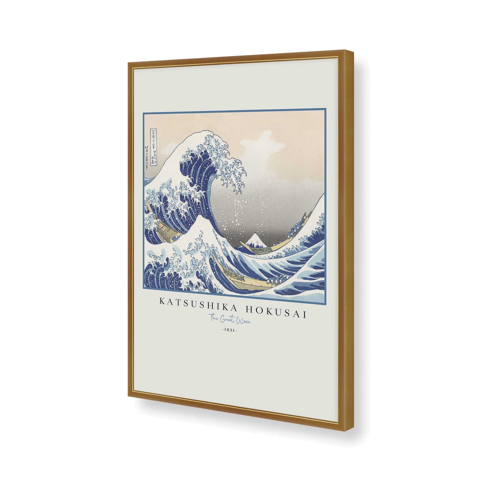 [Color:Polished Gold], Picture of art in a Polished Gold frame of the corner