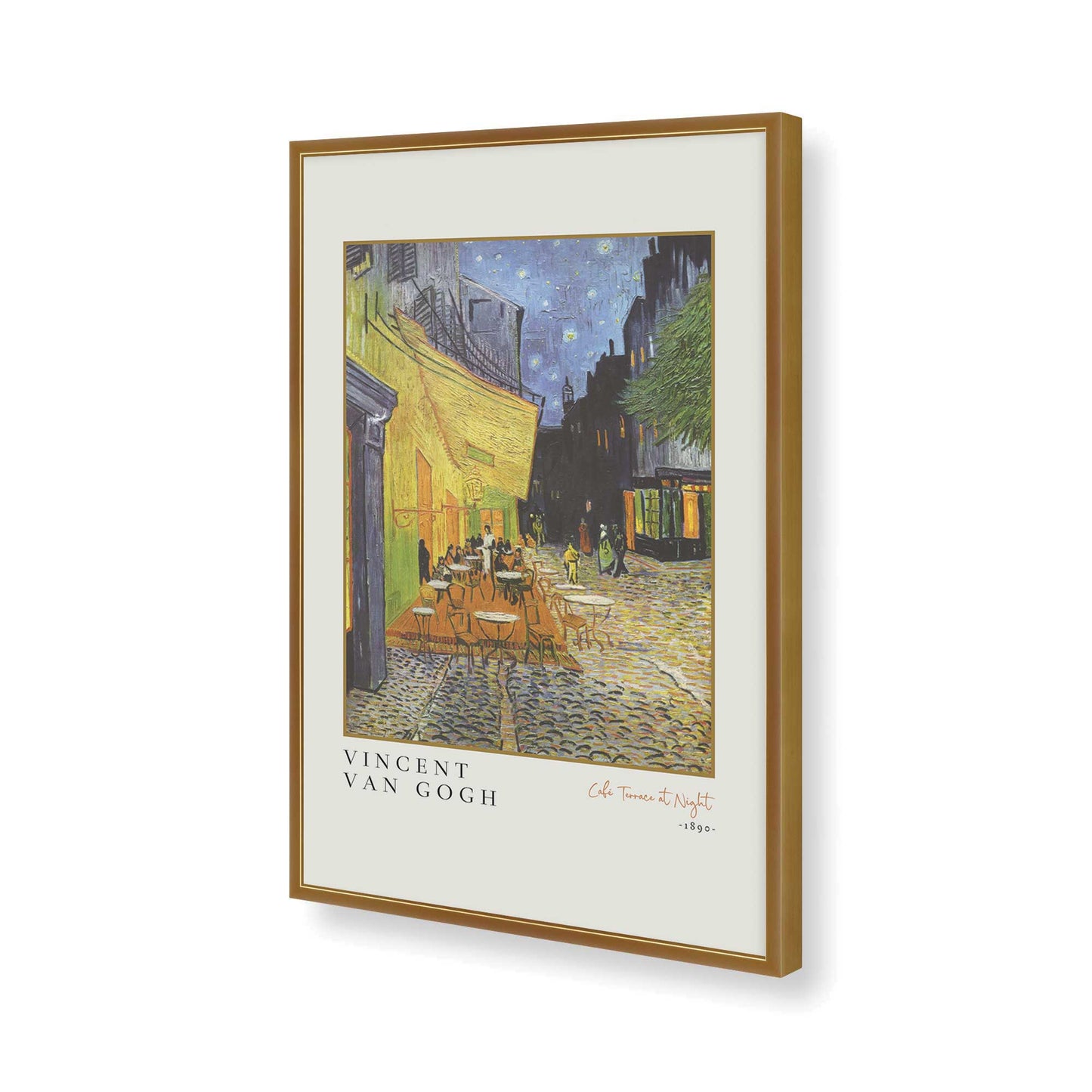 [Color:Polished Gold], Picture of art in a Polished Gold frame of the corner