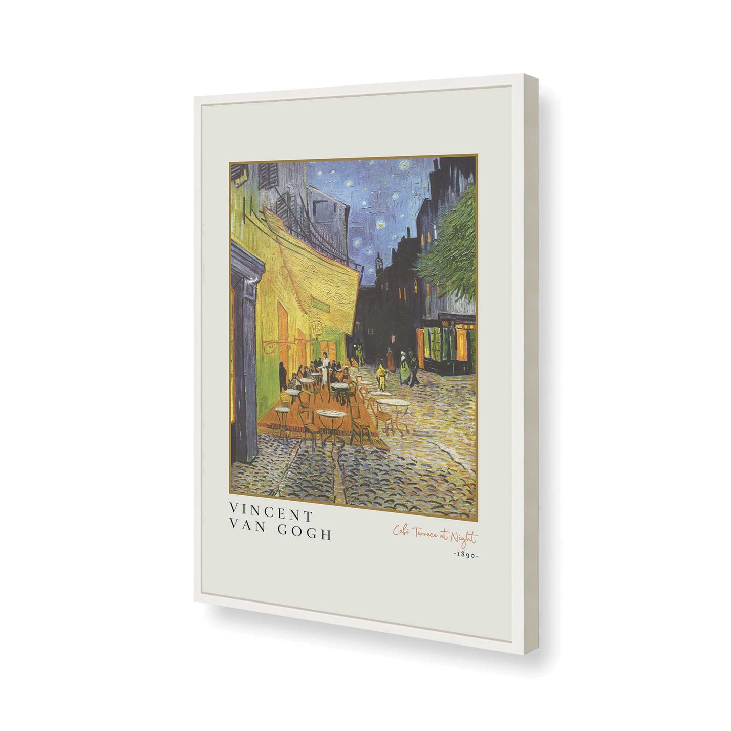 [Color:Opaque White], Picture of art in a Opaque White frame of the corner