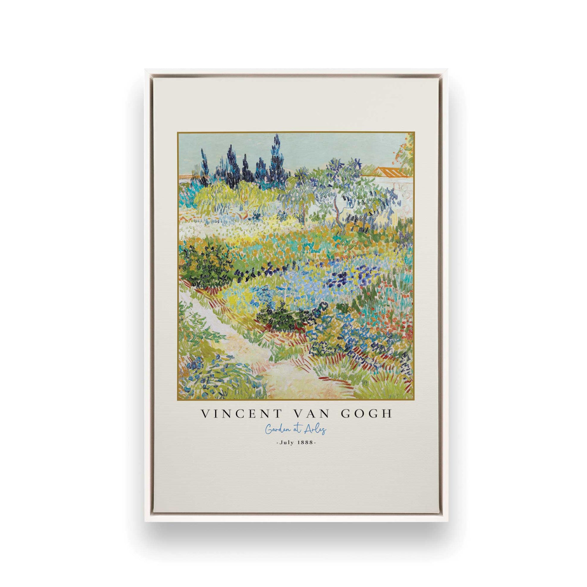 [Color:Opaque White], Picture of art in a White frame
