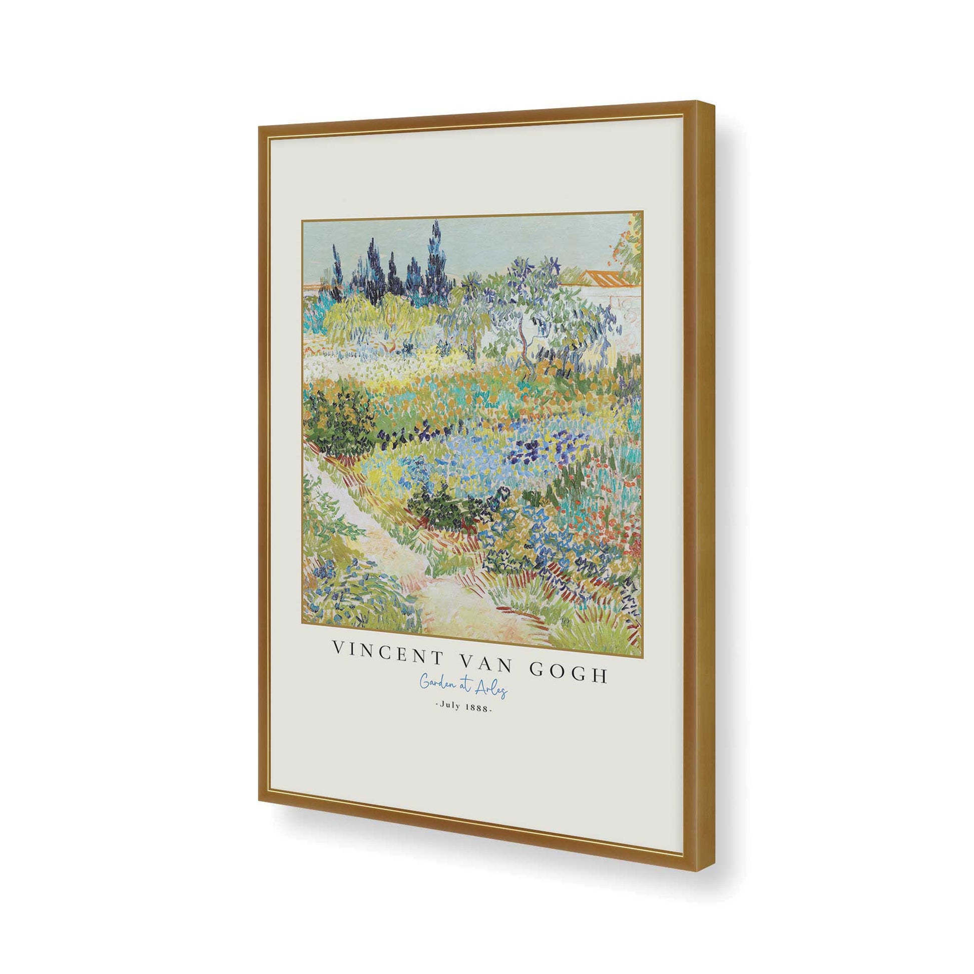 [Color:Polished Gold], Picture of art in a Polished Gold frame of the corner