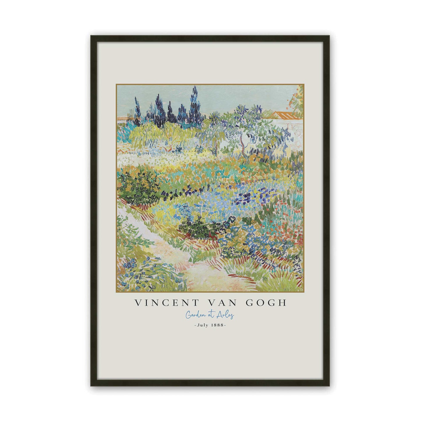 [Color:Satin Black], Picture of art in a Satin Black frame