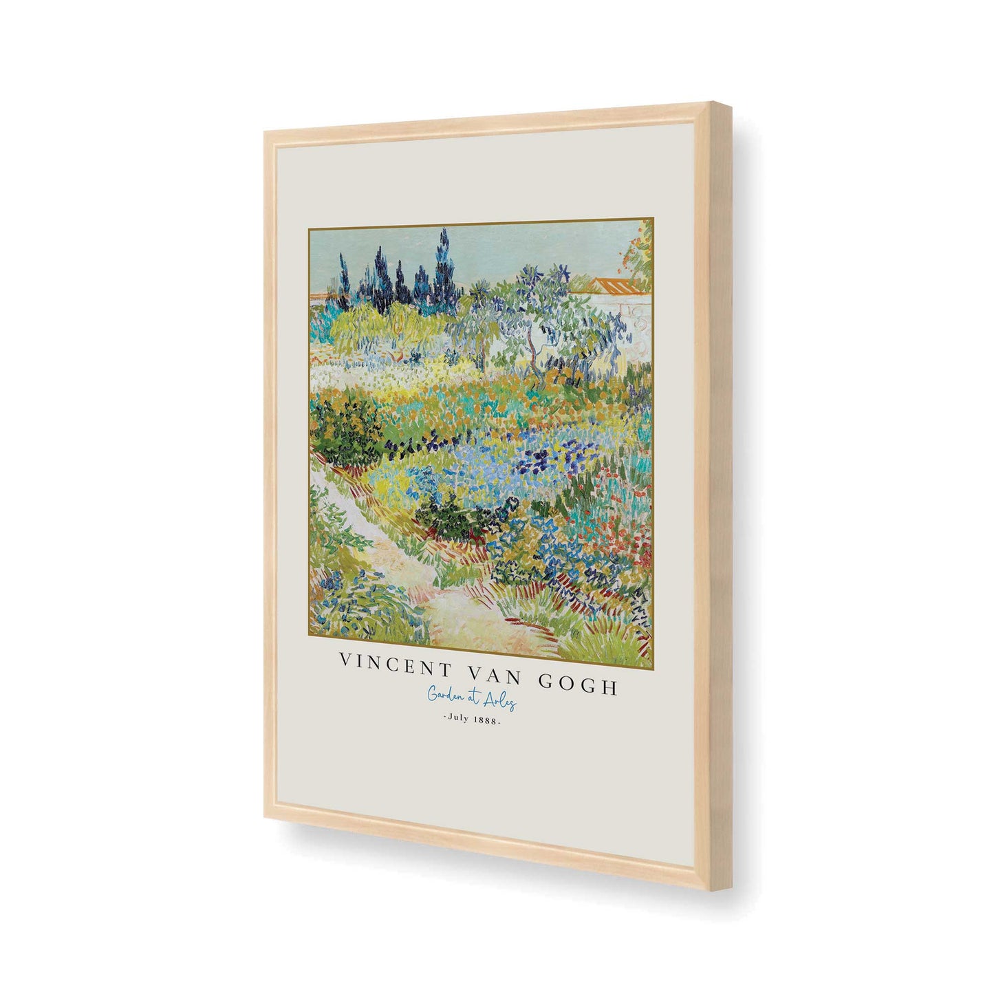 [Color:Raw Maple], Picture of art in a Raw Maple frame of the corner