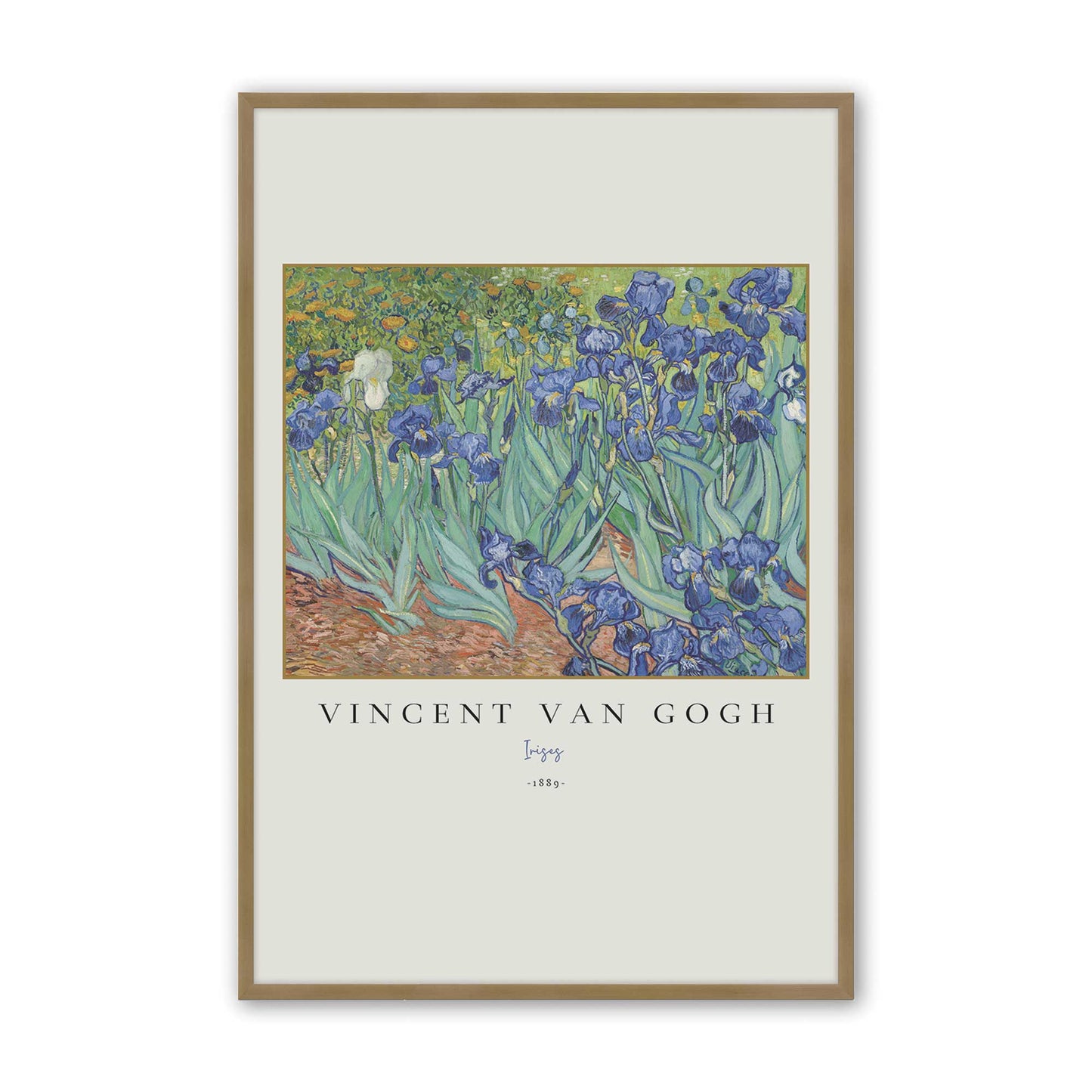 [Color:Brushed Gold], Picture of art in a Brushed Gold frame