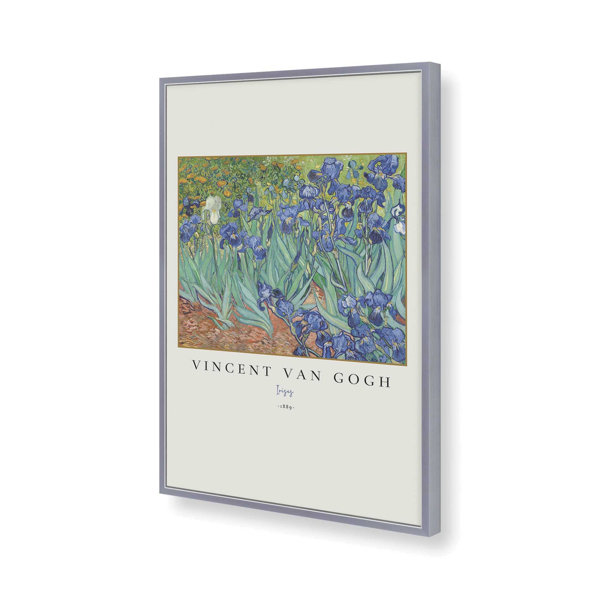 [Color:Polished Chrome], Picture of art in a Polished Chrome frame of the corner