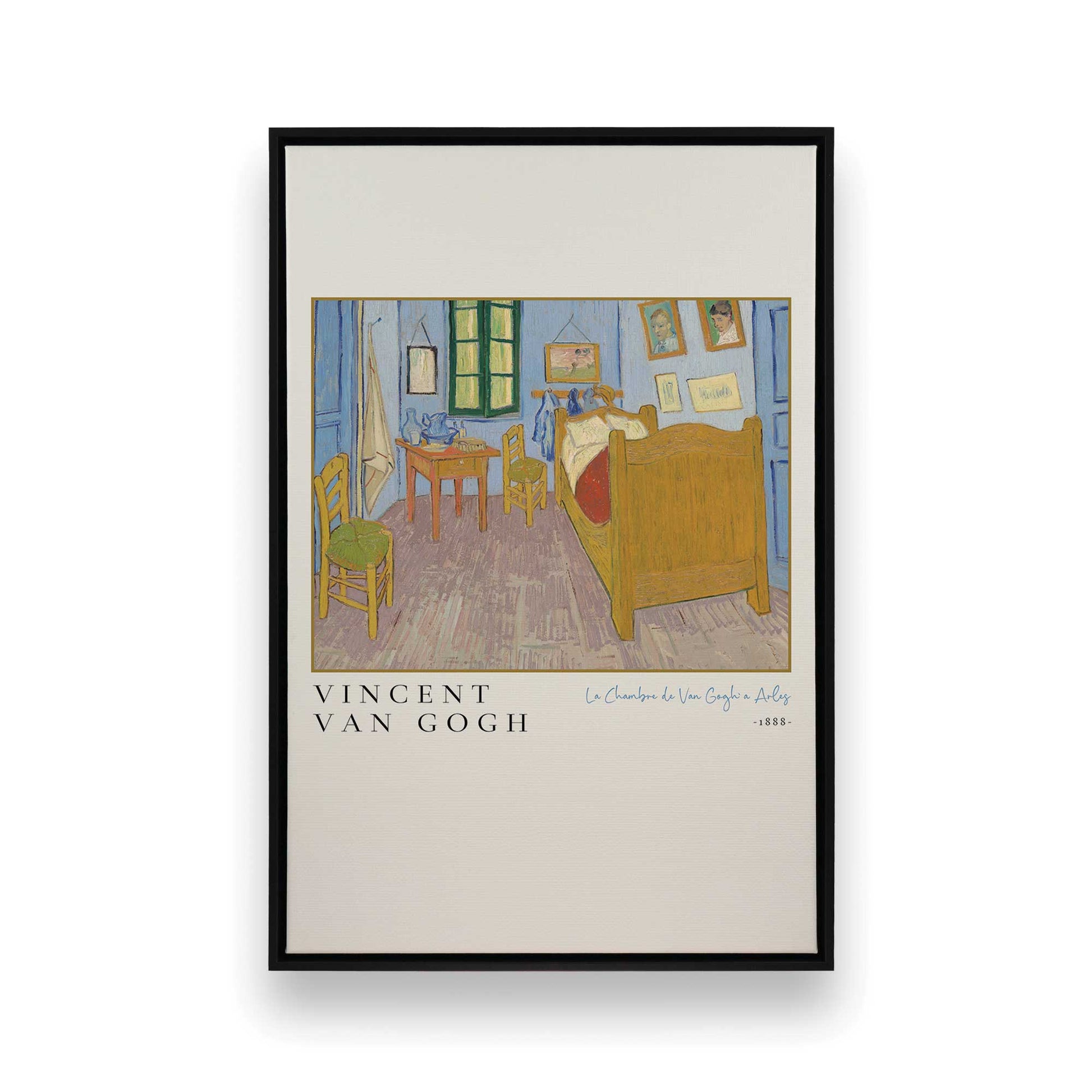 [Color:Satin Black], Picture of art in a Satin Black frame