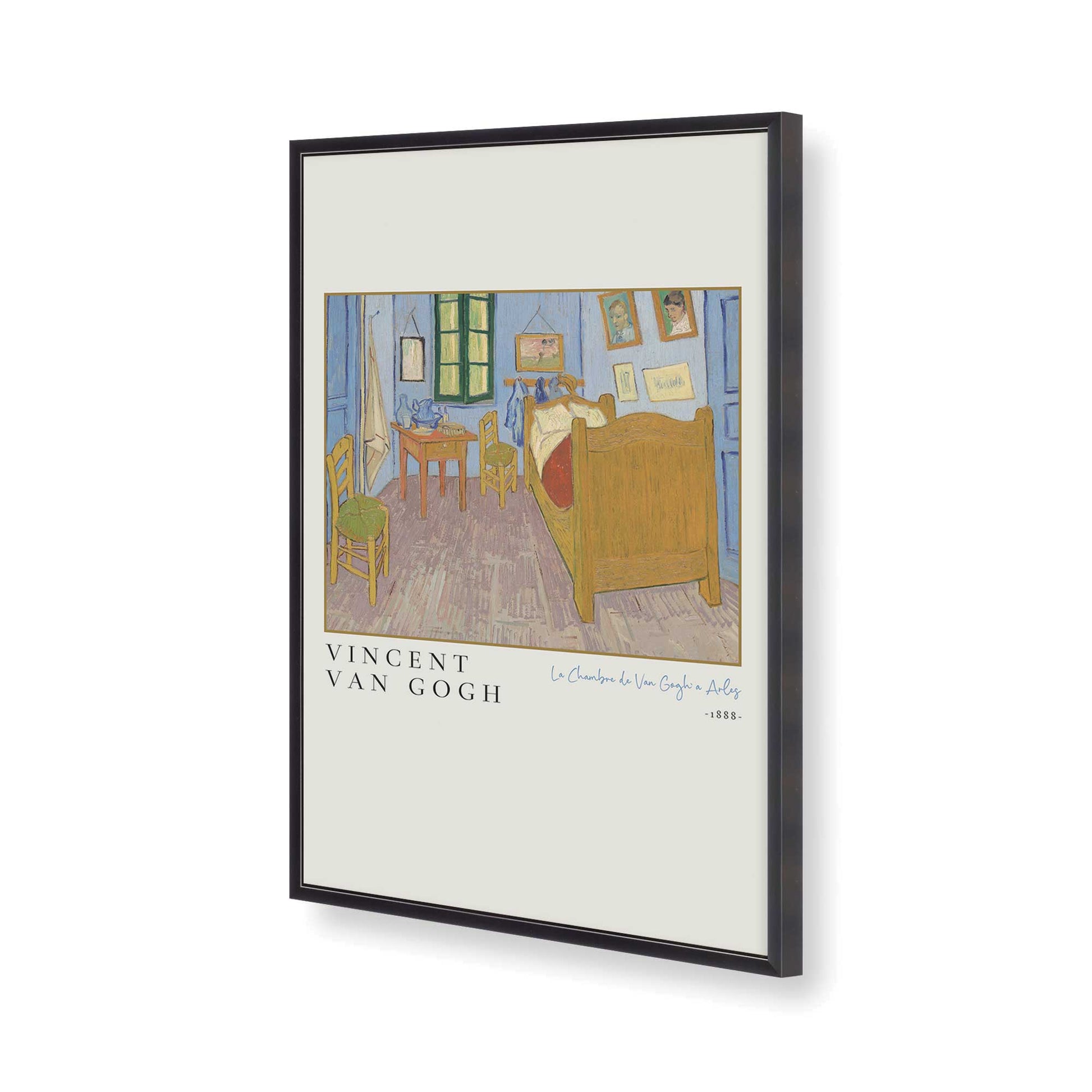 [Color:Weathered Zinc], Picture of art in a Weathered Zinc frame of the corner