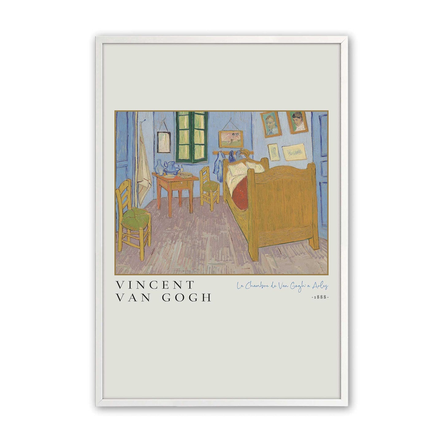 [Color:Opaque White], Picture of art in a Opaque White frame