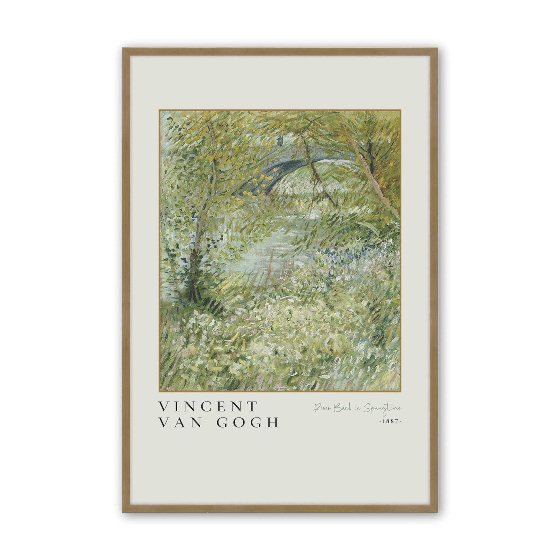 [Color:Brushed Gold], Picture of art in a Brushed Gold frame