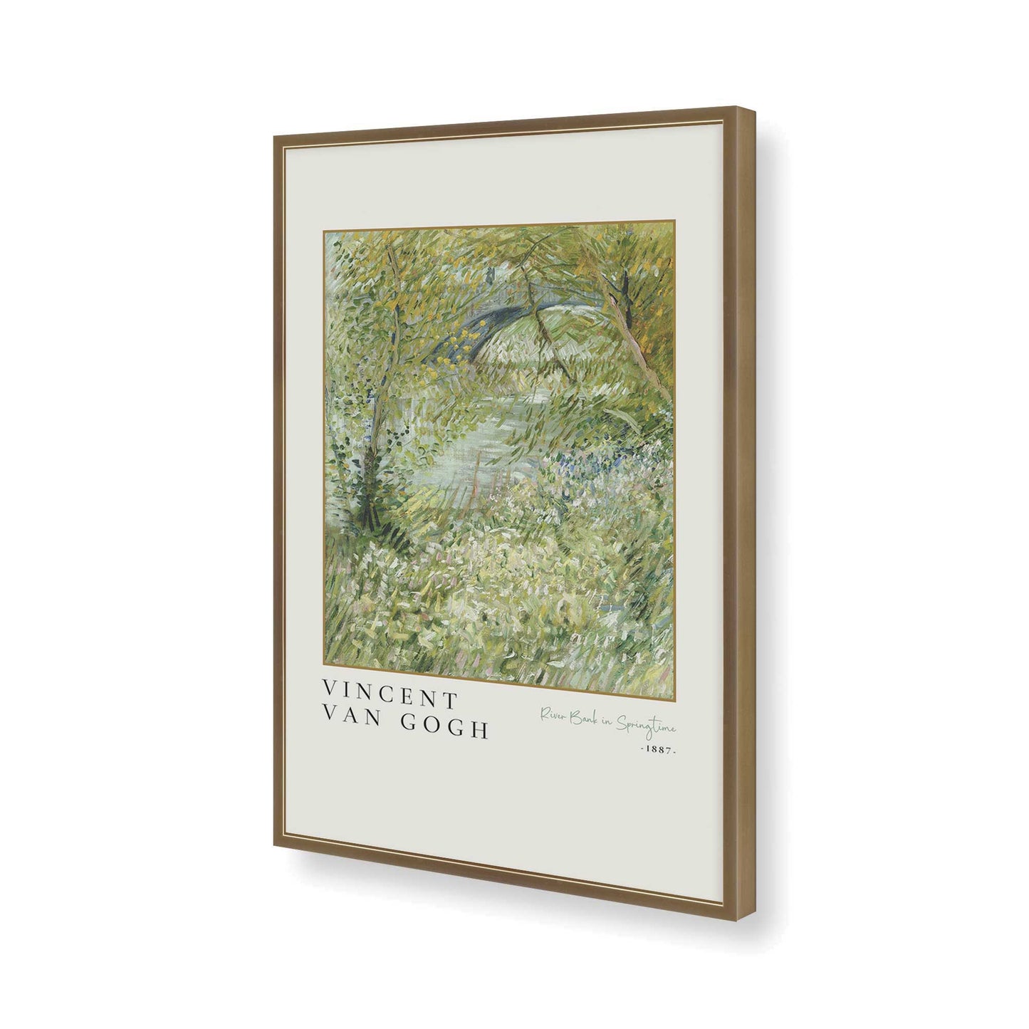 [Color:Brushed Gold], Picture of art in a Brushed Gold frame of the corner