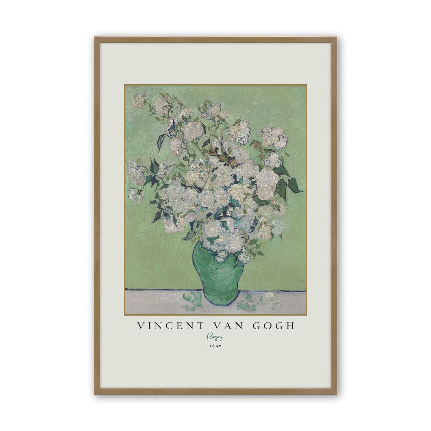[Color:Brushed Gold], Picture of art in a Brushed Gold frame