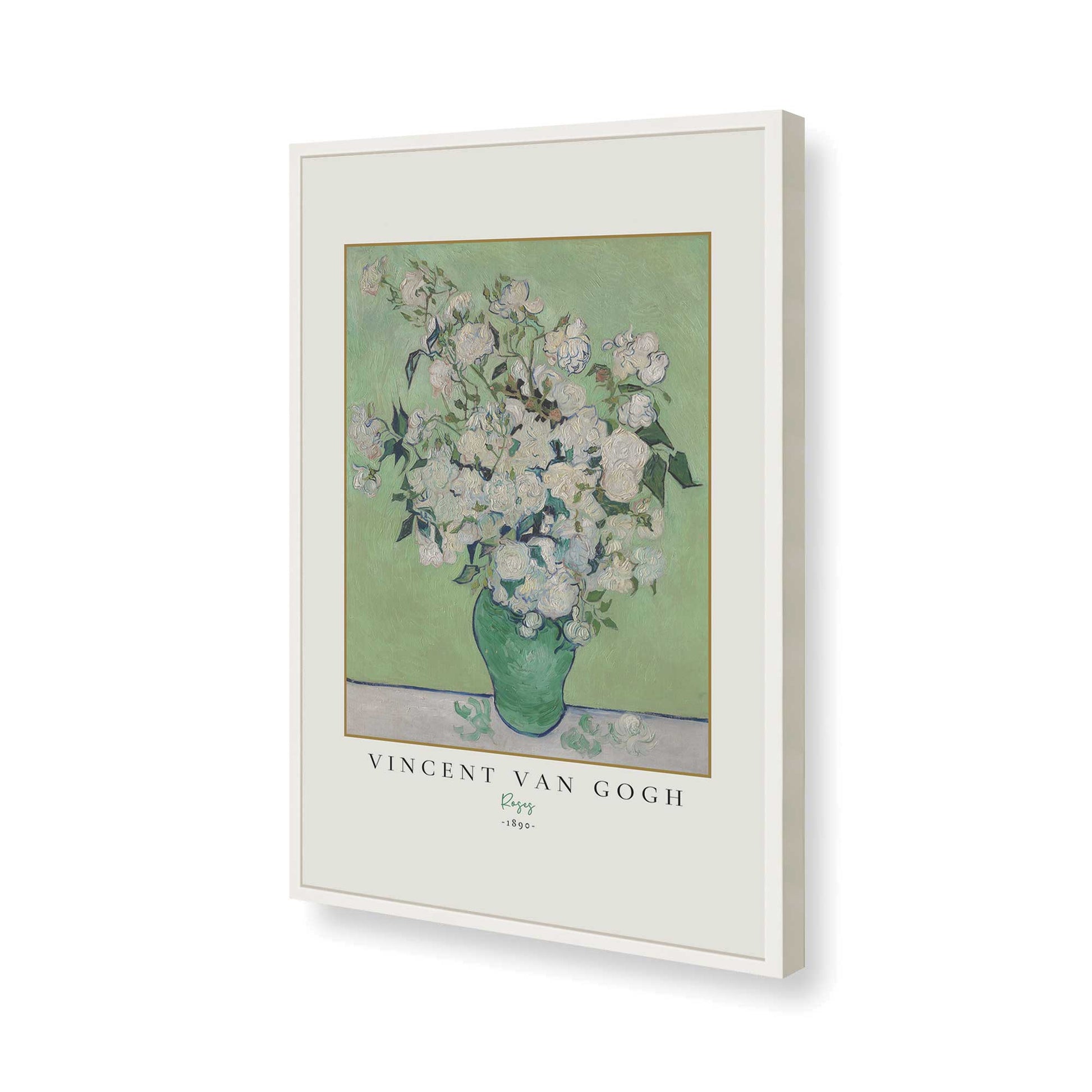 [Color:Opaque White], Picture of art in a Opaque White frame of the corner