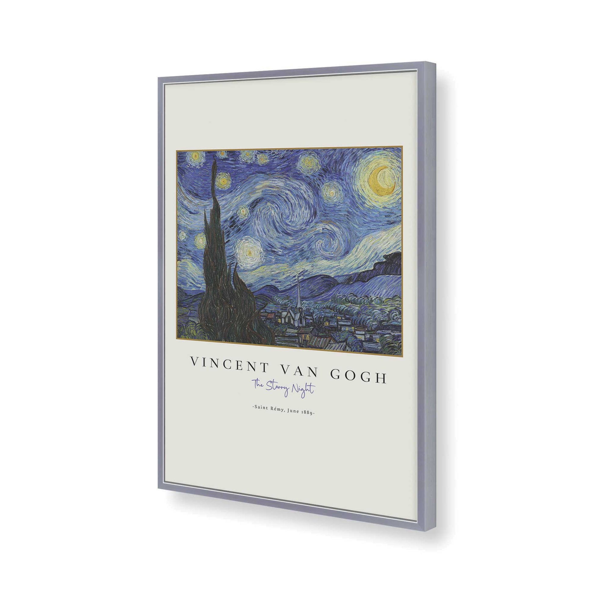 [Color:Polished Chrome], Picture of art in a Polished Chrome frame of the corner