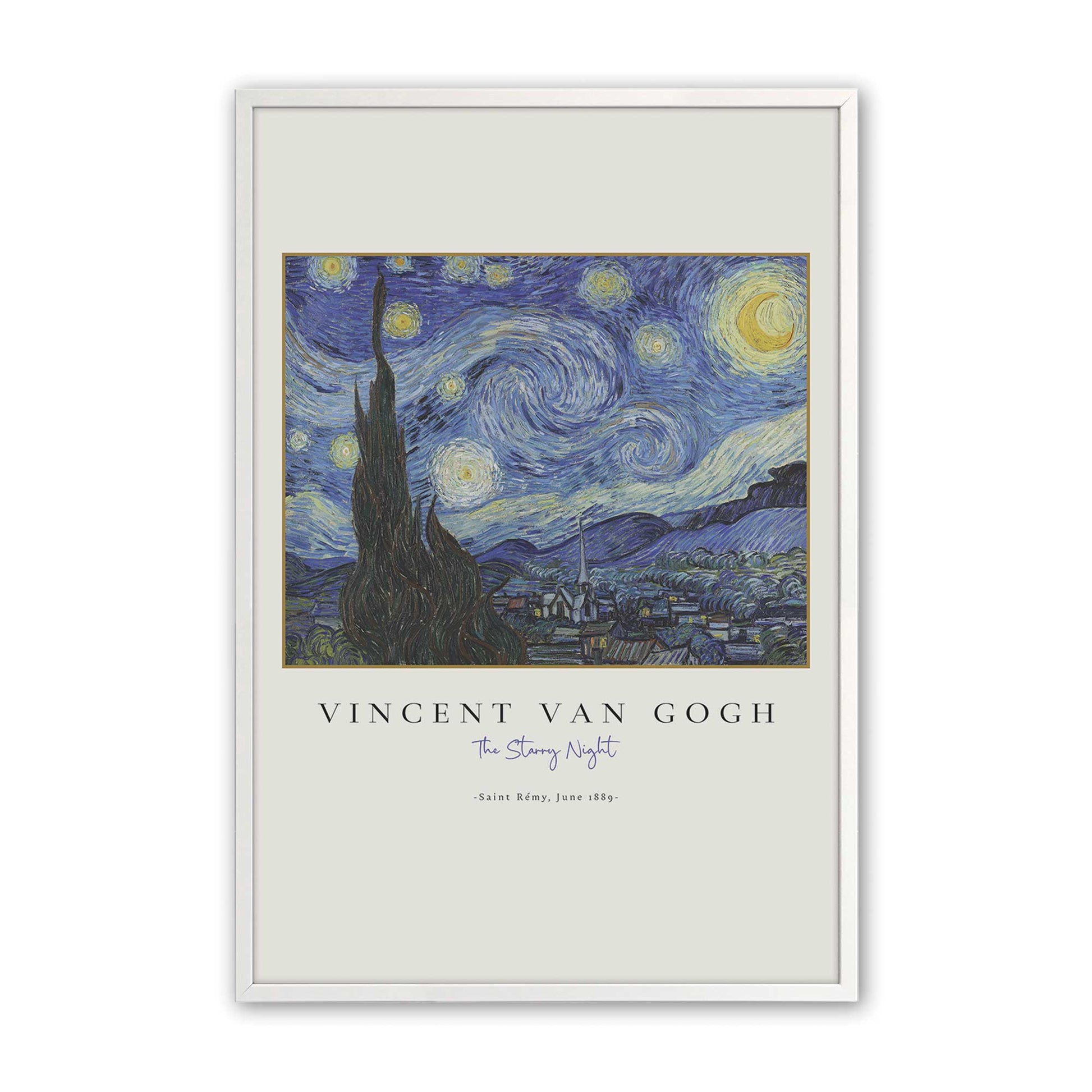[Color:Opaque White], Picture of art in a Opaque White frame