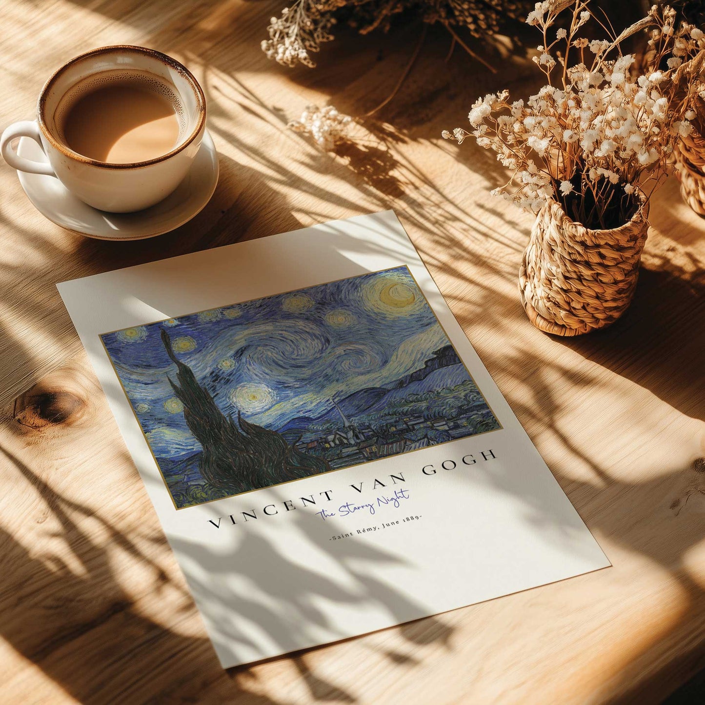 [color:Rolled Print], Picture of art in a room