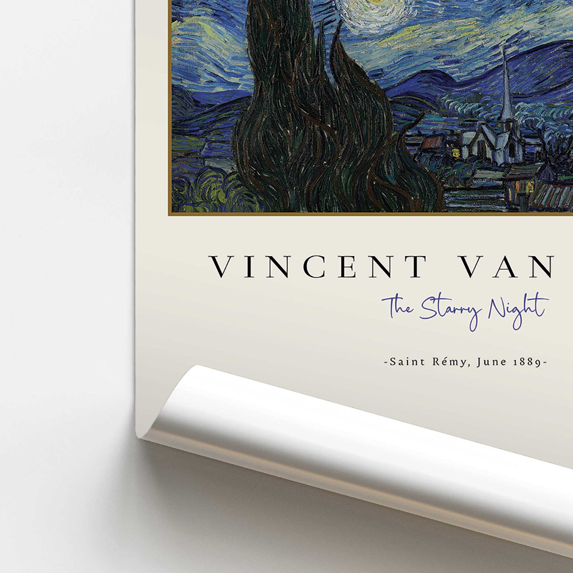 [color:Rolled Print], Picture of close up of art