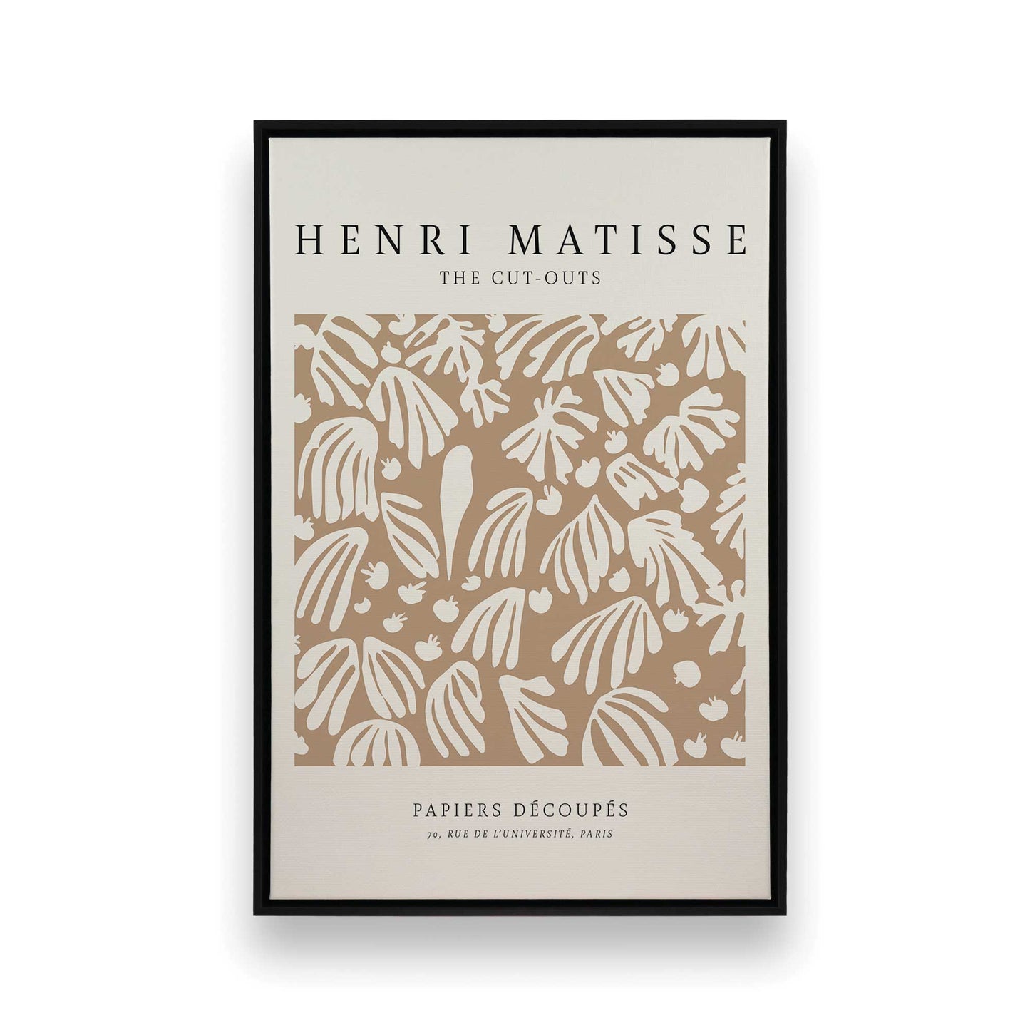 [Color:Satin Black], Picture of art in a Satin Black frame