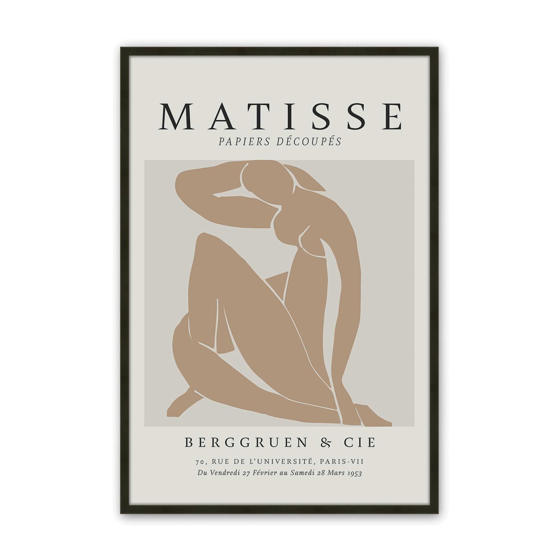 [Color:Satin Black], Picture of art in a Satin Black frame