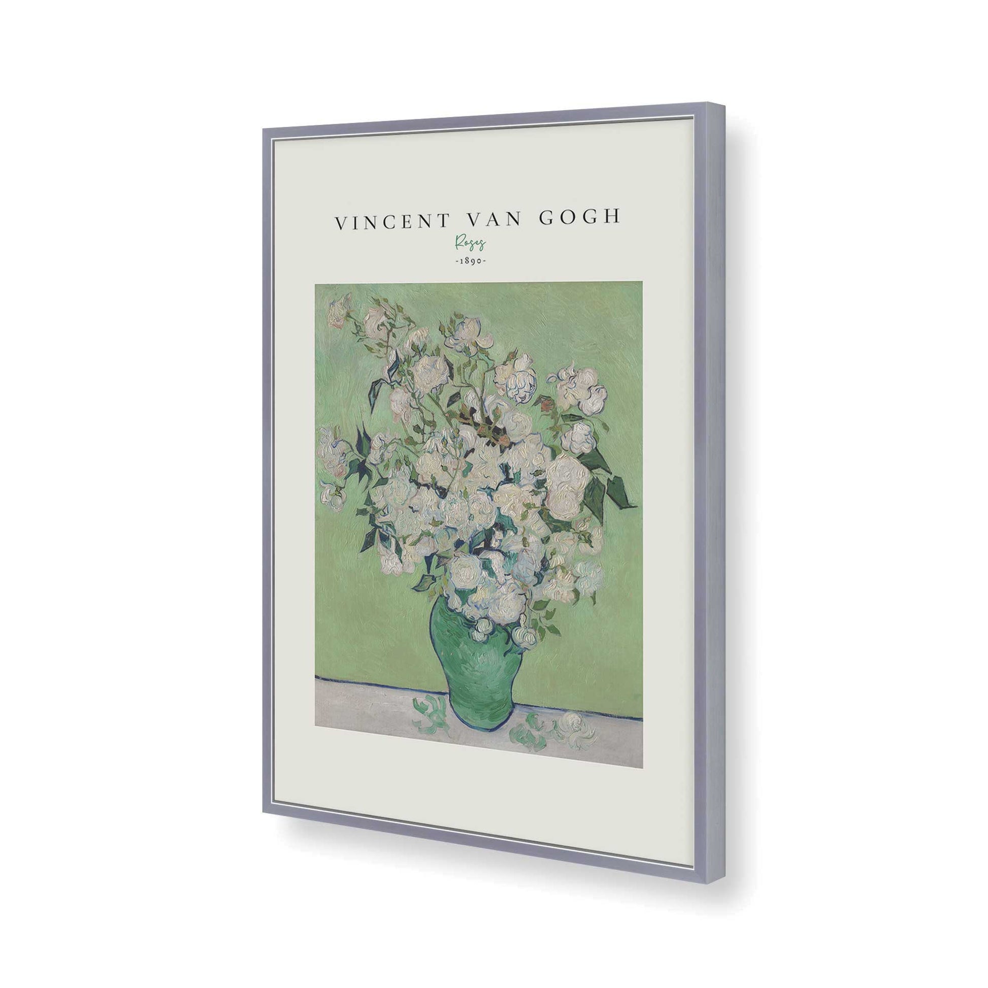 [Color:Polished Chrome], Picture of art in a Polished Chrome frame of the corner