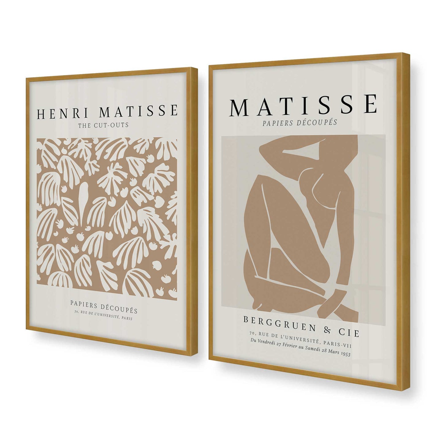 [Color:Polished Gold], Picture of art in a Polished Gold frame at an angle