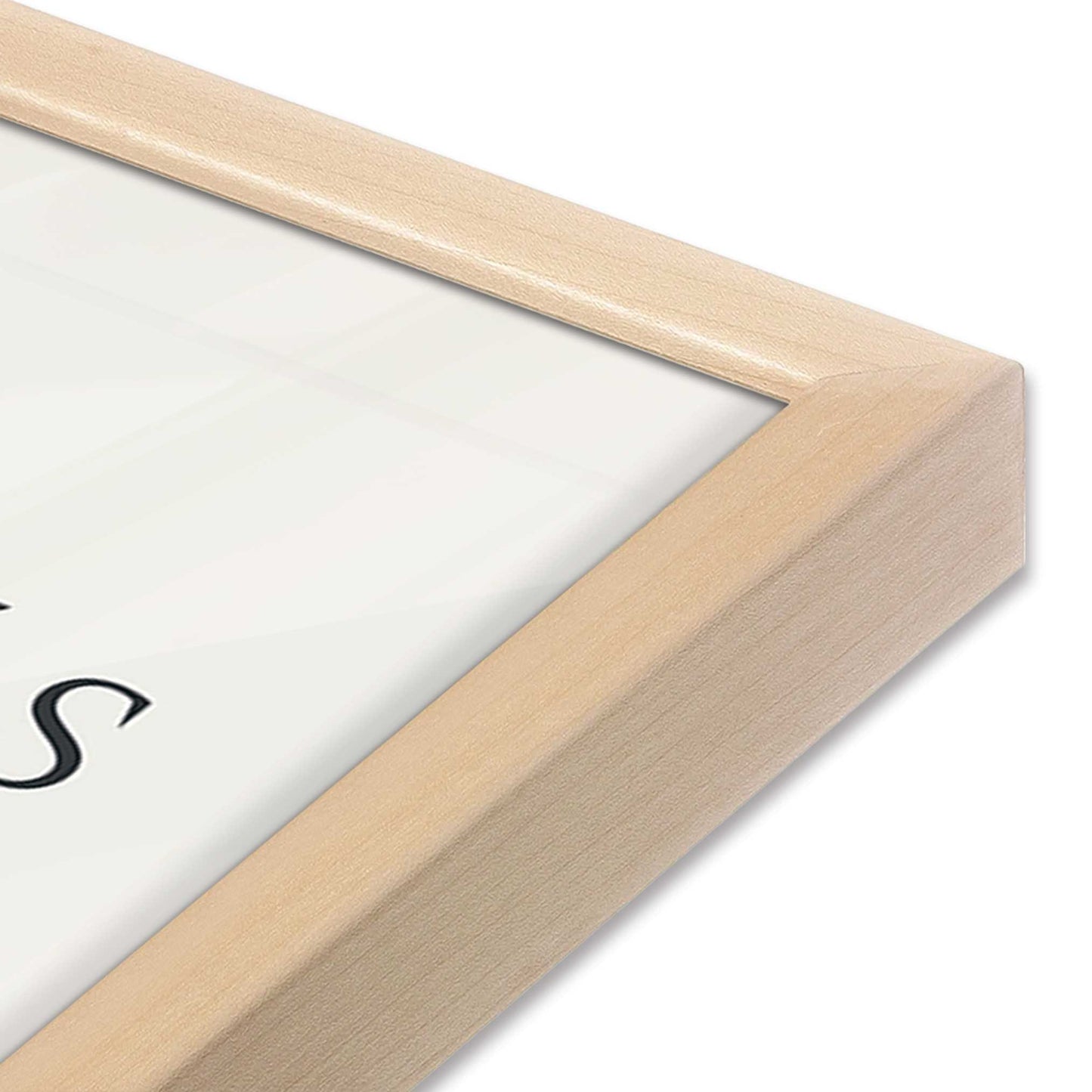 [Color:Raw Maple], Picture of art in a Raw Maple frame of the corner