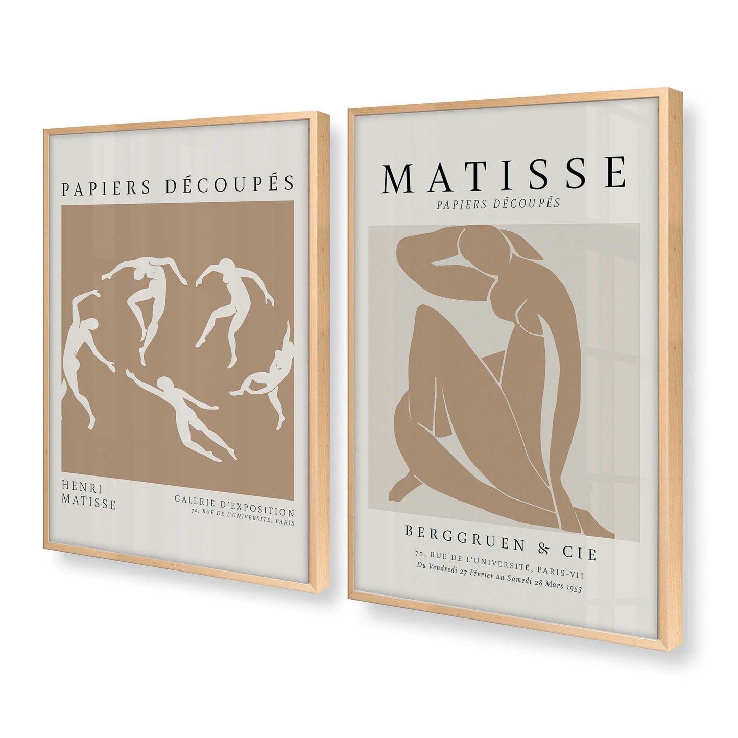 [Color:Raw Maple], Picture of art in a Raw Maple frame at an angle