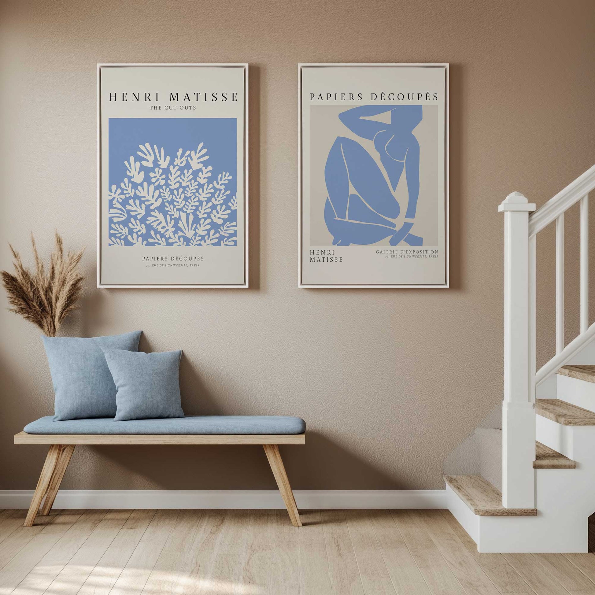[Color:Opaque White], Picture of art in a White frame
