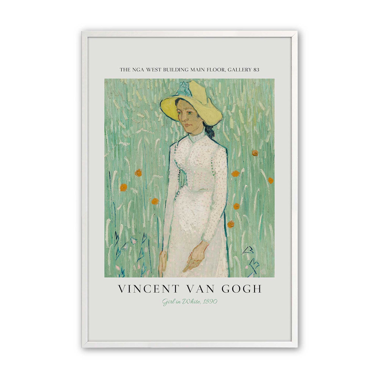 [Color:Opaque White], Picture of art in a Opaque White frame