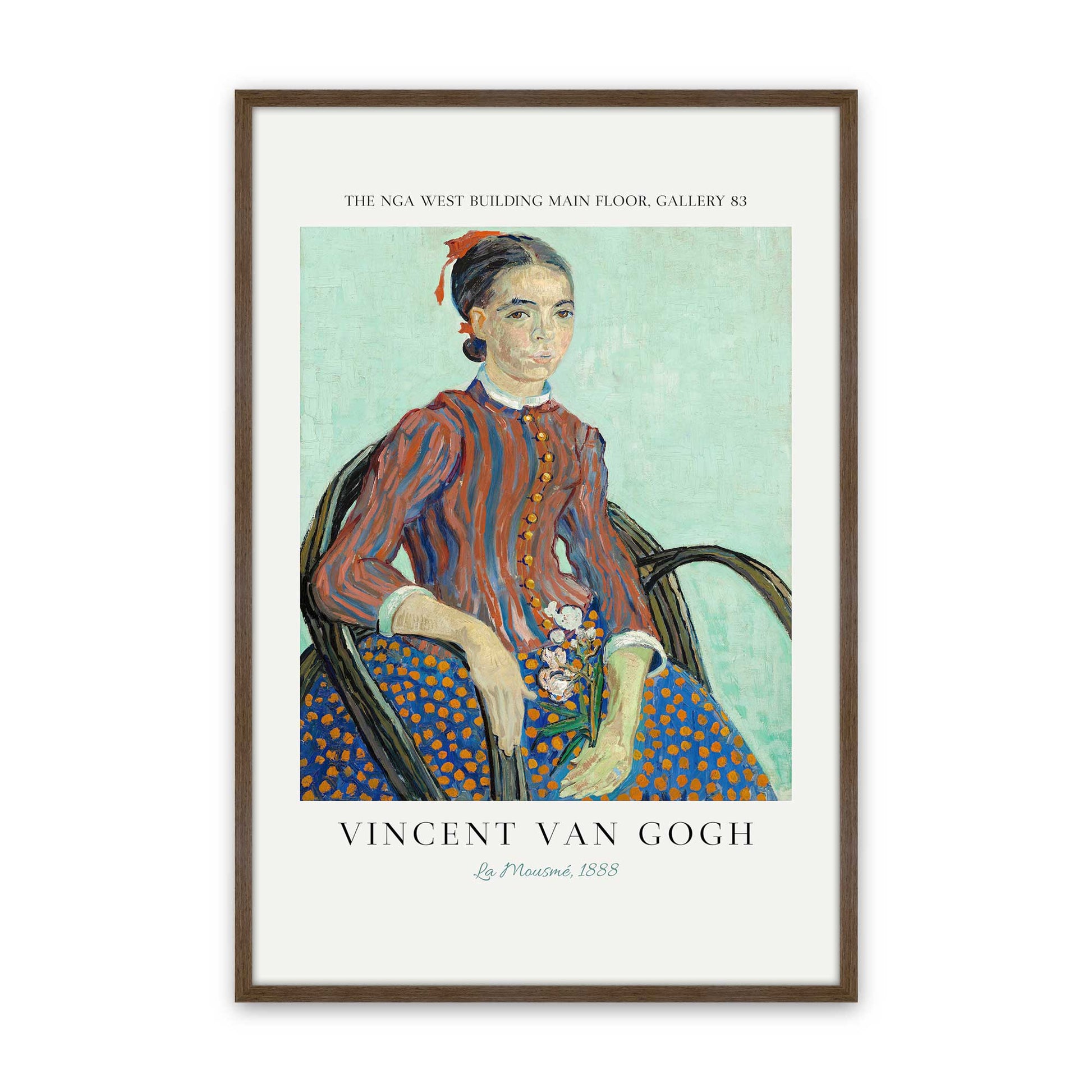 [Color:Walnut], Picture of art in a Walnut frame
