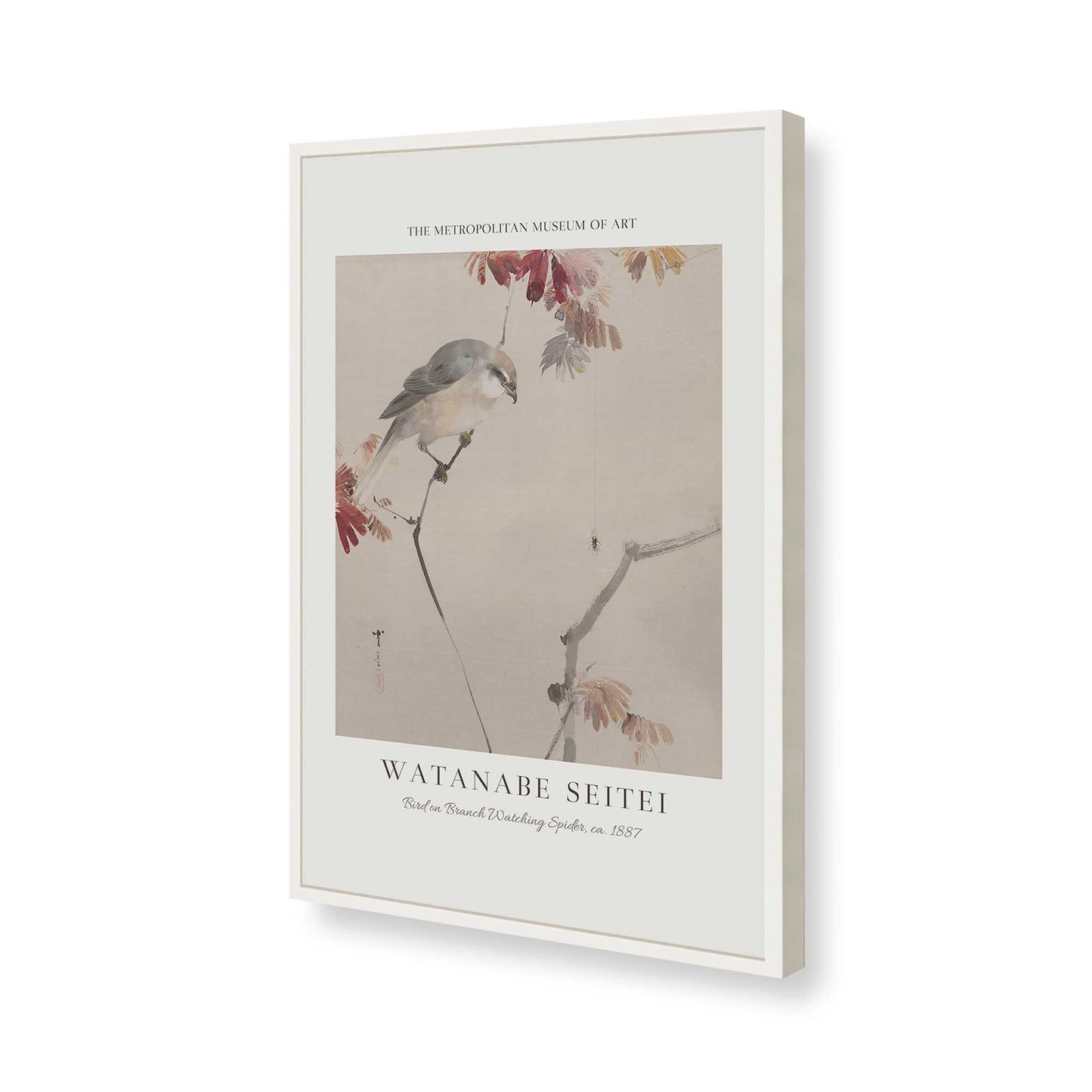 [Color:Opaque White], Picture of art in a Opaque White frame of the corner