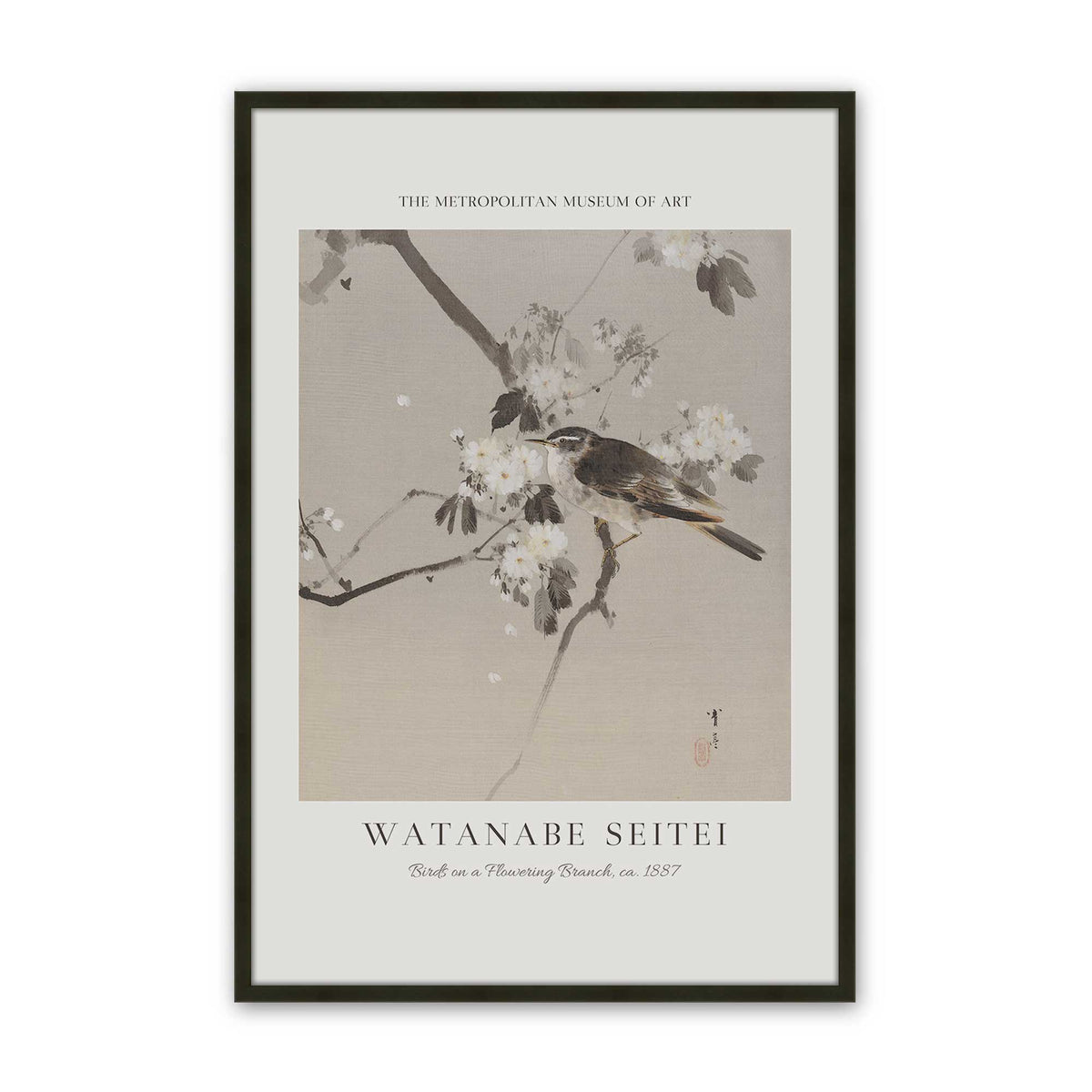 [Color:Satin Black], Picture of art in a Satin Black frame