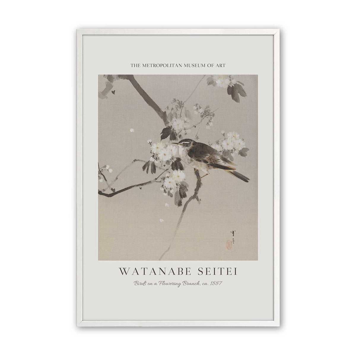 [Color:Opaque White], Picture of art in a Opaque White frame