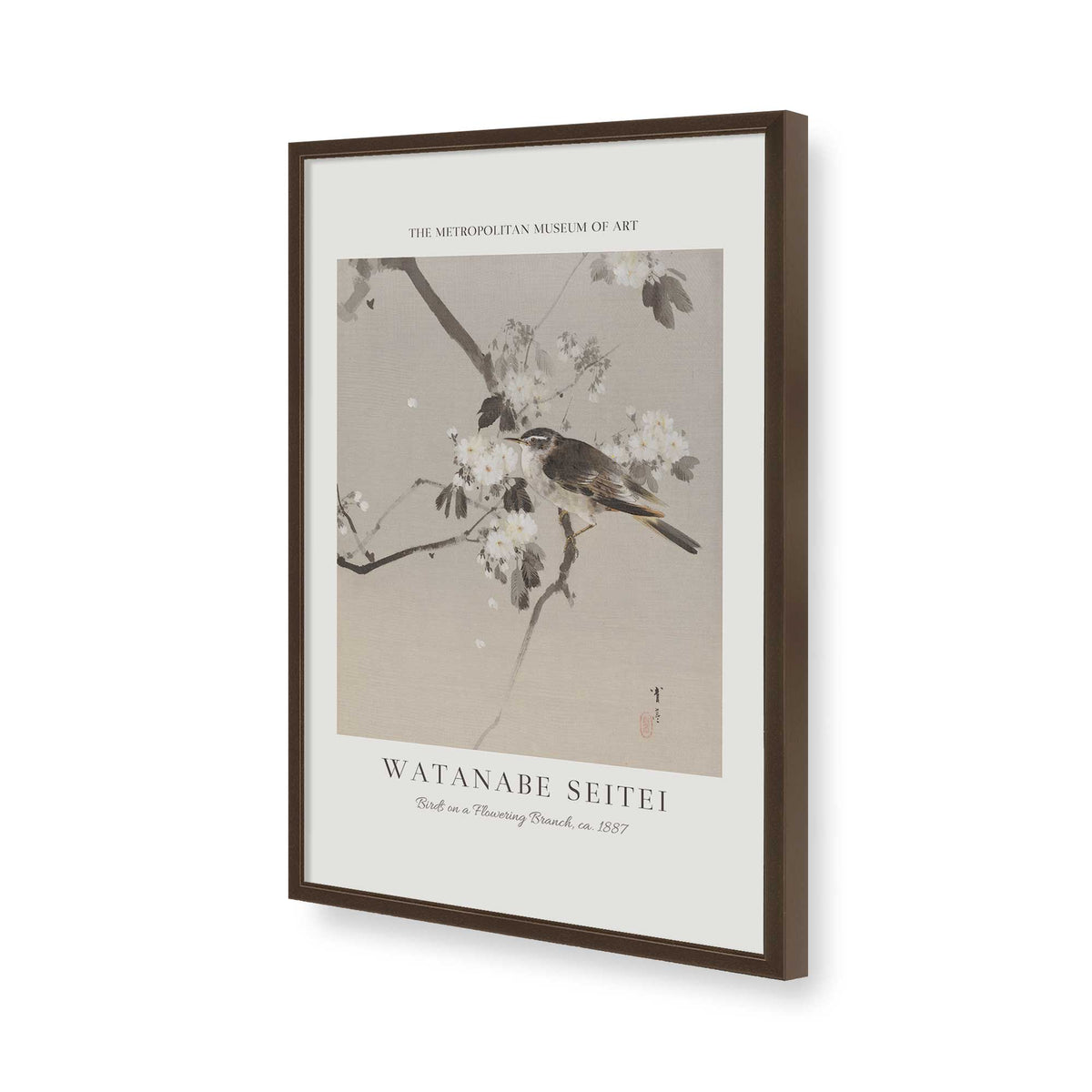 [Color:Belvinder Brown], Picture of art in a Belvinder Brown frame of the corner