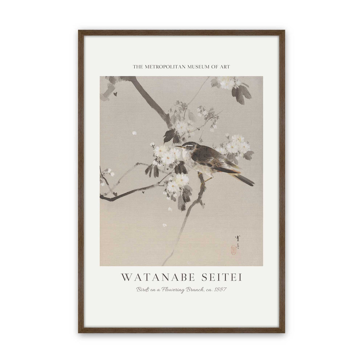 [Color:Walnut], Picture of art in a Walnut frame