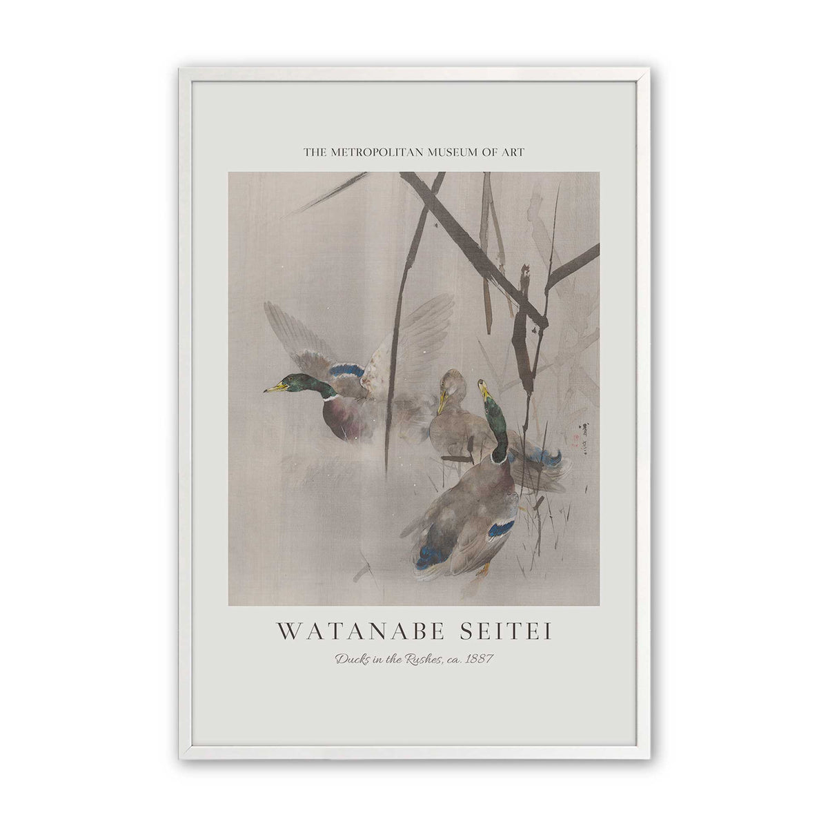 [Color:Opaque White], Picture of art in a Opaque White frame