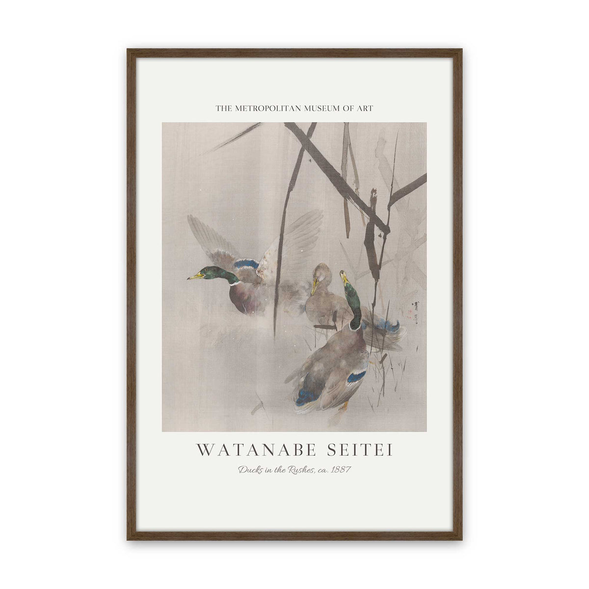 [Color:Walnut], Picture of art in a Walnut frame