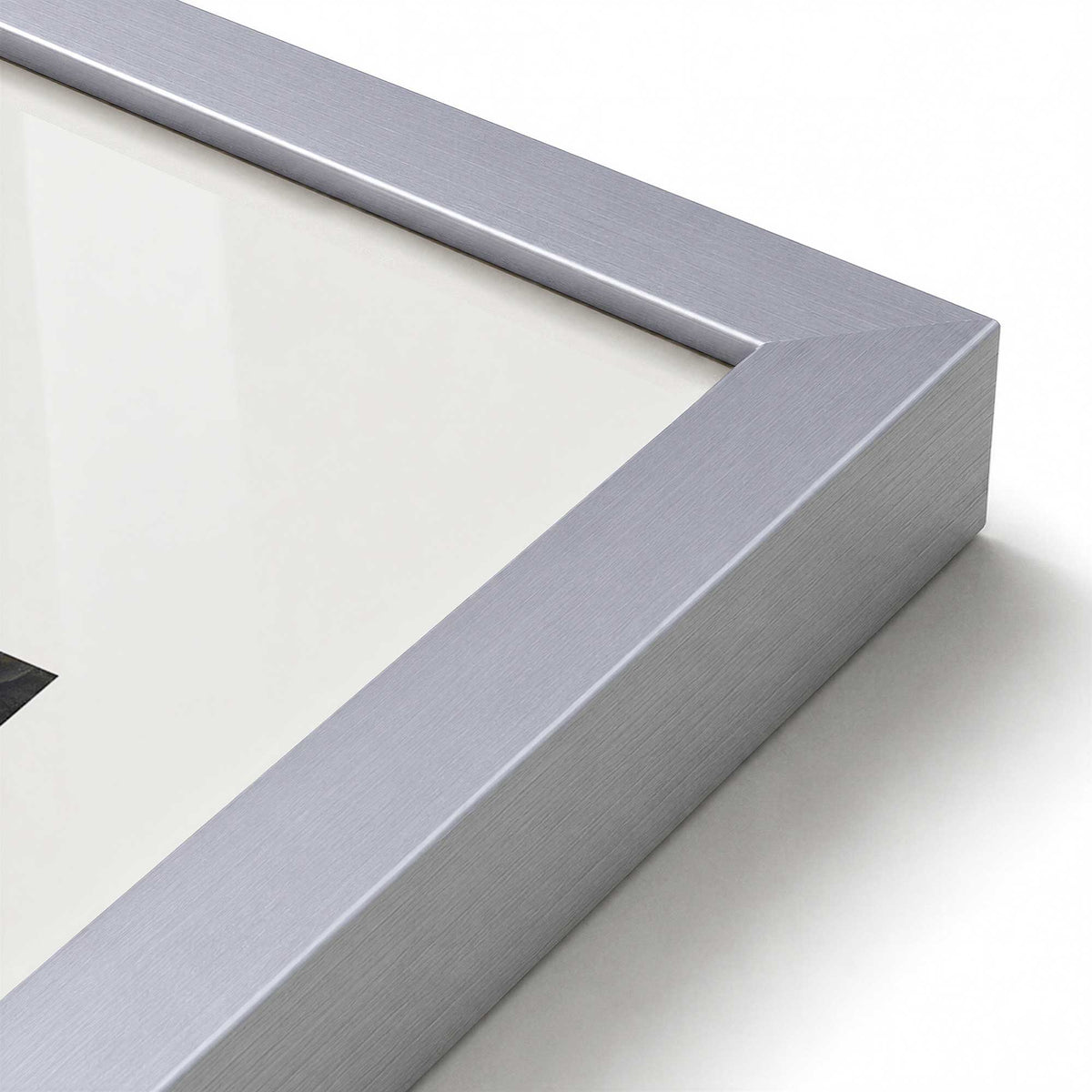 [Color:Polished Chrome], Picture of art in a Polished Chrome frame at an angle