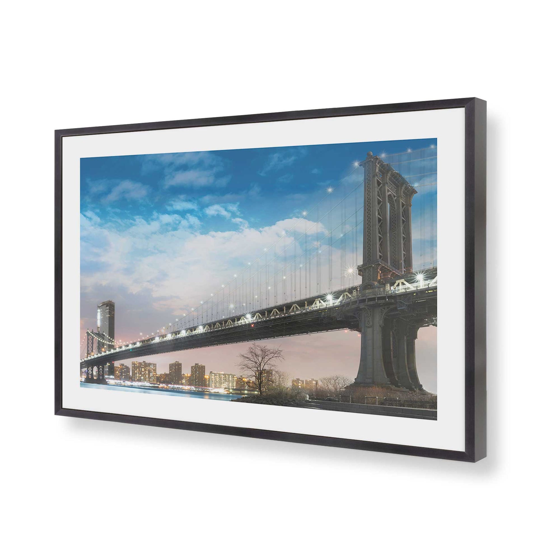 [Color:Weathered Zinc], Picture of art in a Weathered Zinc frame of the corner