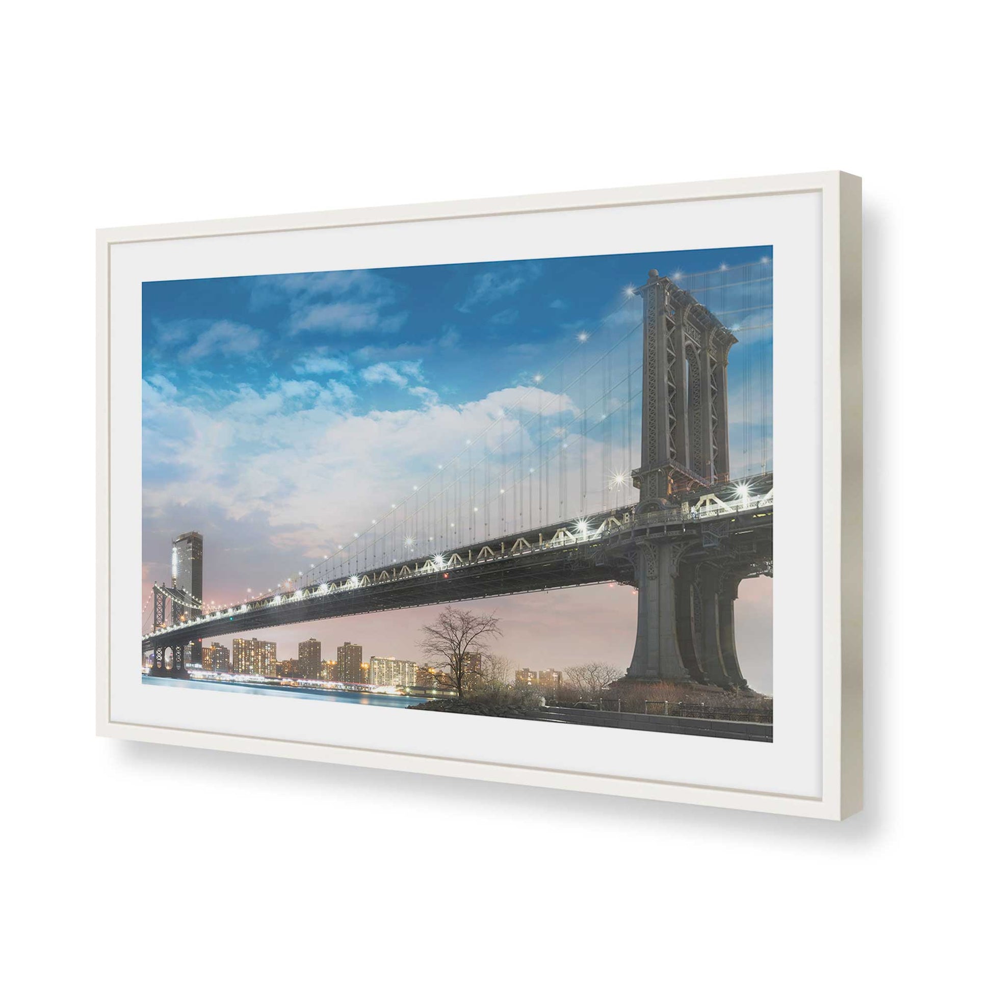 [Color:Opaque White], Picture of art in a Opaque White frame of the corner