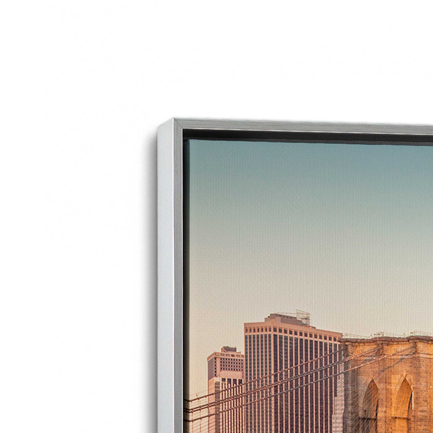 [Color:Polished Chrome], Picture of art in a Polished Chrome frame at an angle