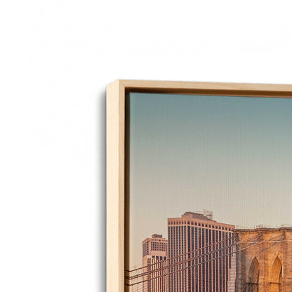 [Color:American Maple], Picture of art in a American Maple frame at an angle
