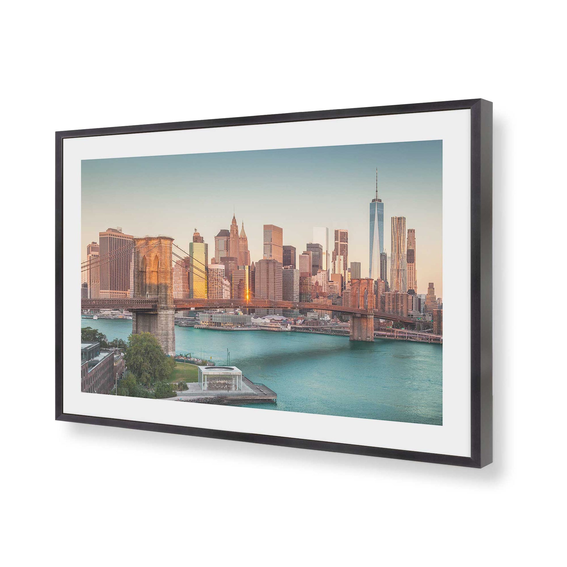[Color:Weathered Zinc], Picture of art in a Weathered Zinc frame of the corner