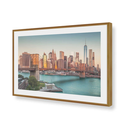 [Color:Polished Gold], Picture of art in a Polished Gold frame of the corner