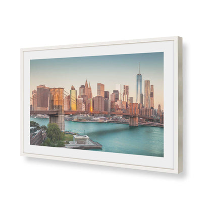 [Color:Opaque White], Picture of art in a Opaque White frame of the corner