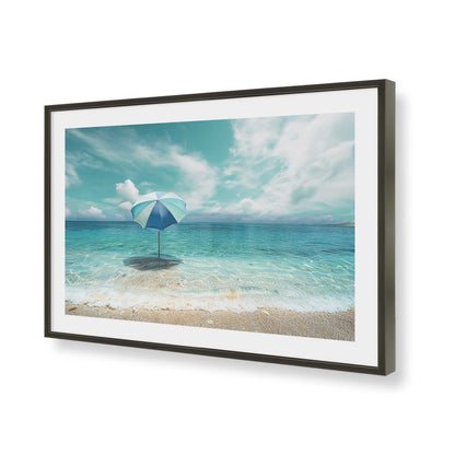 [Color:Satin Black], Picture of art in a Satin Black frame of the corner