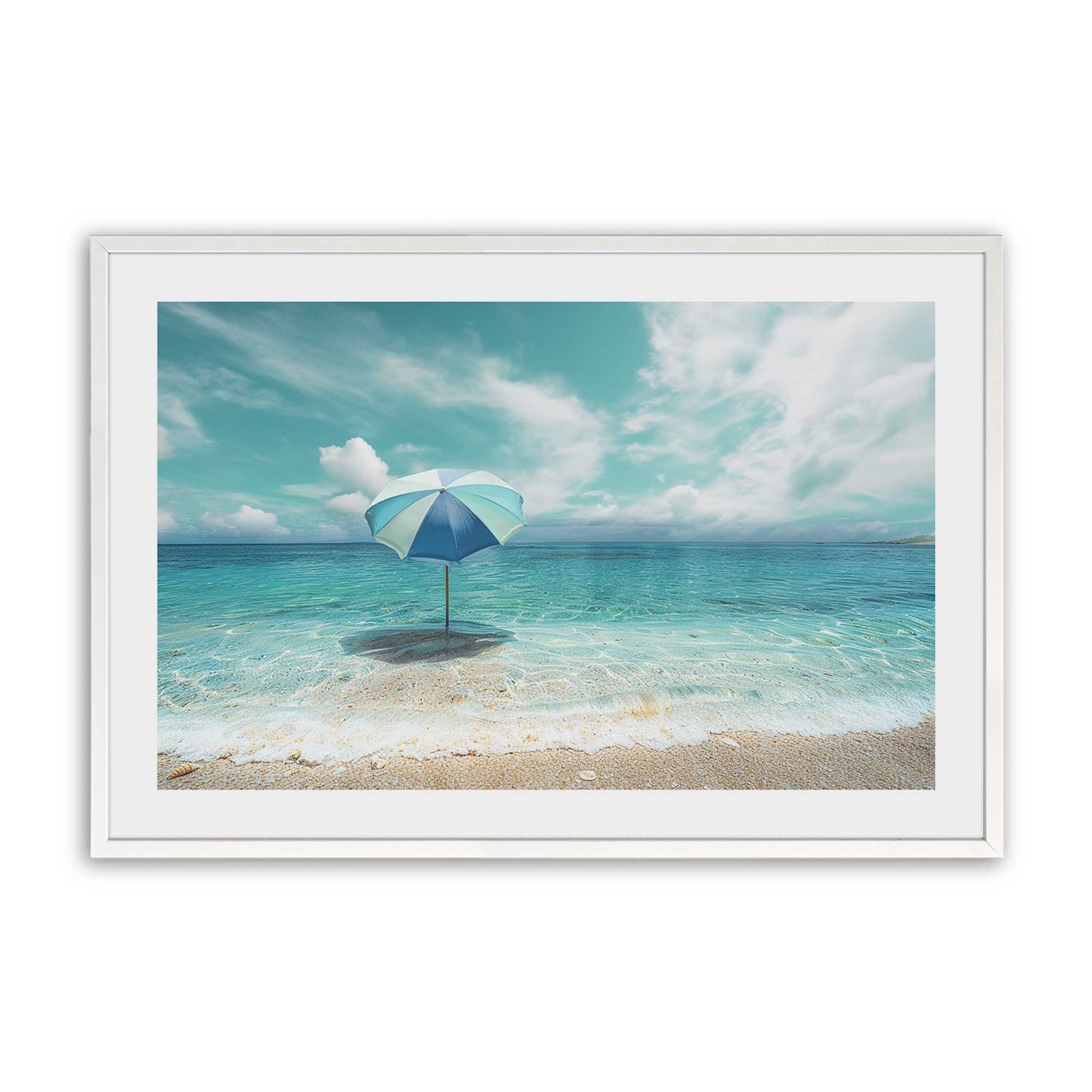 [Color:Opaque White], Picture of art in a Opaque White frame