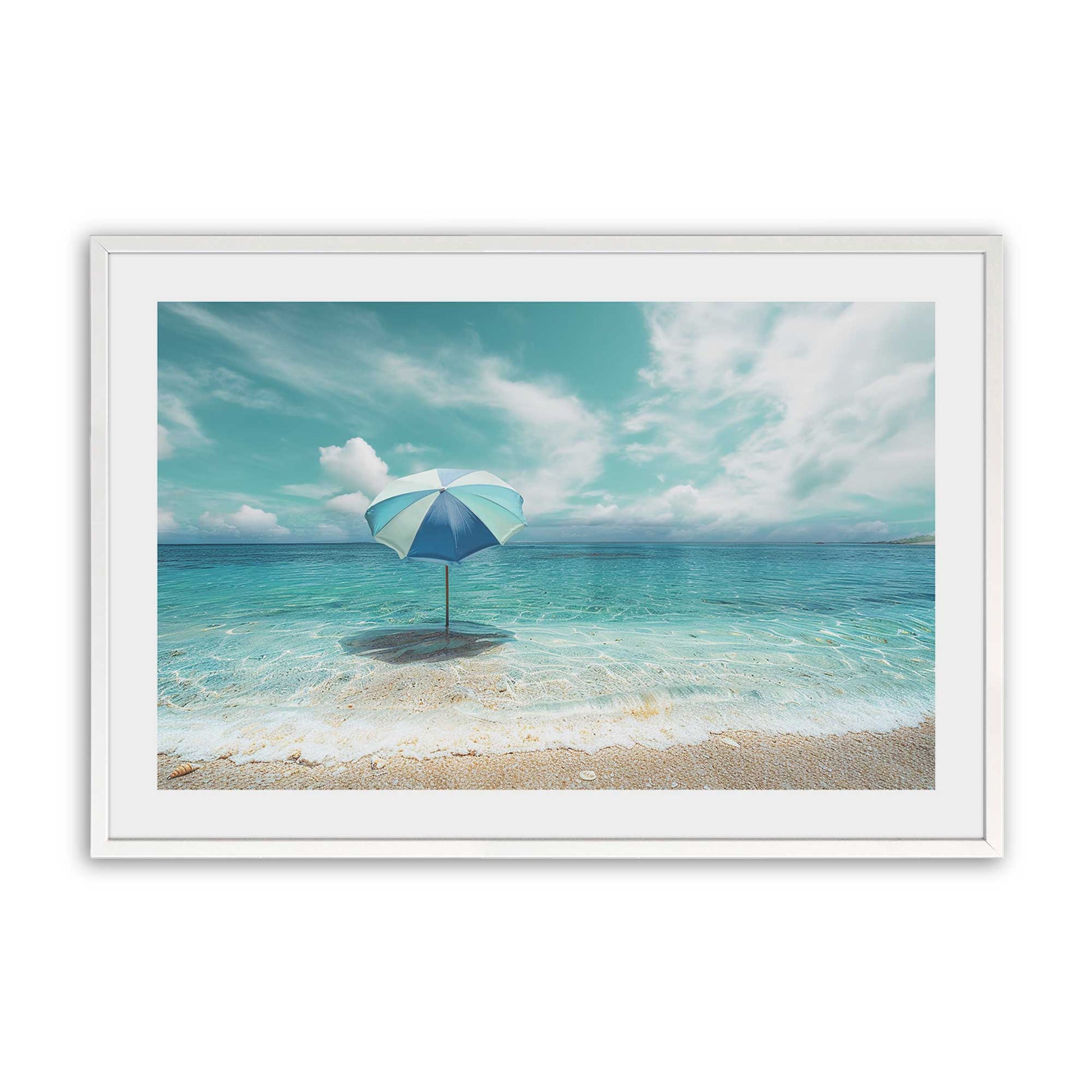 [Color:Opaque White], Picture of art in a Opaque White frame
