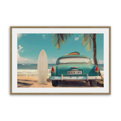 [Color:Brushed Gold], Picture of art in a Brushed Gold frame