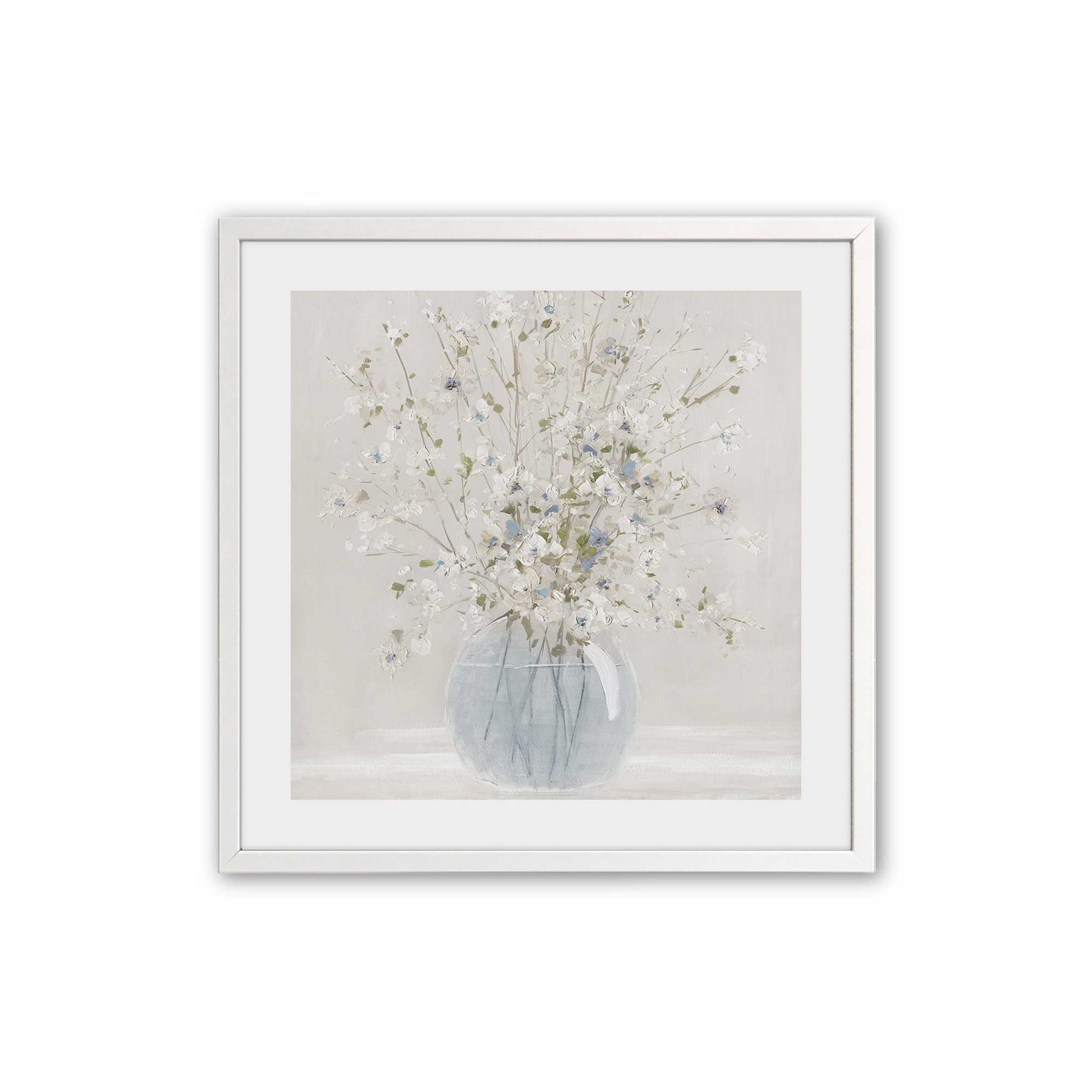 [Color:Opaque White], Picture of art in an Opaque White frame