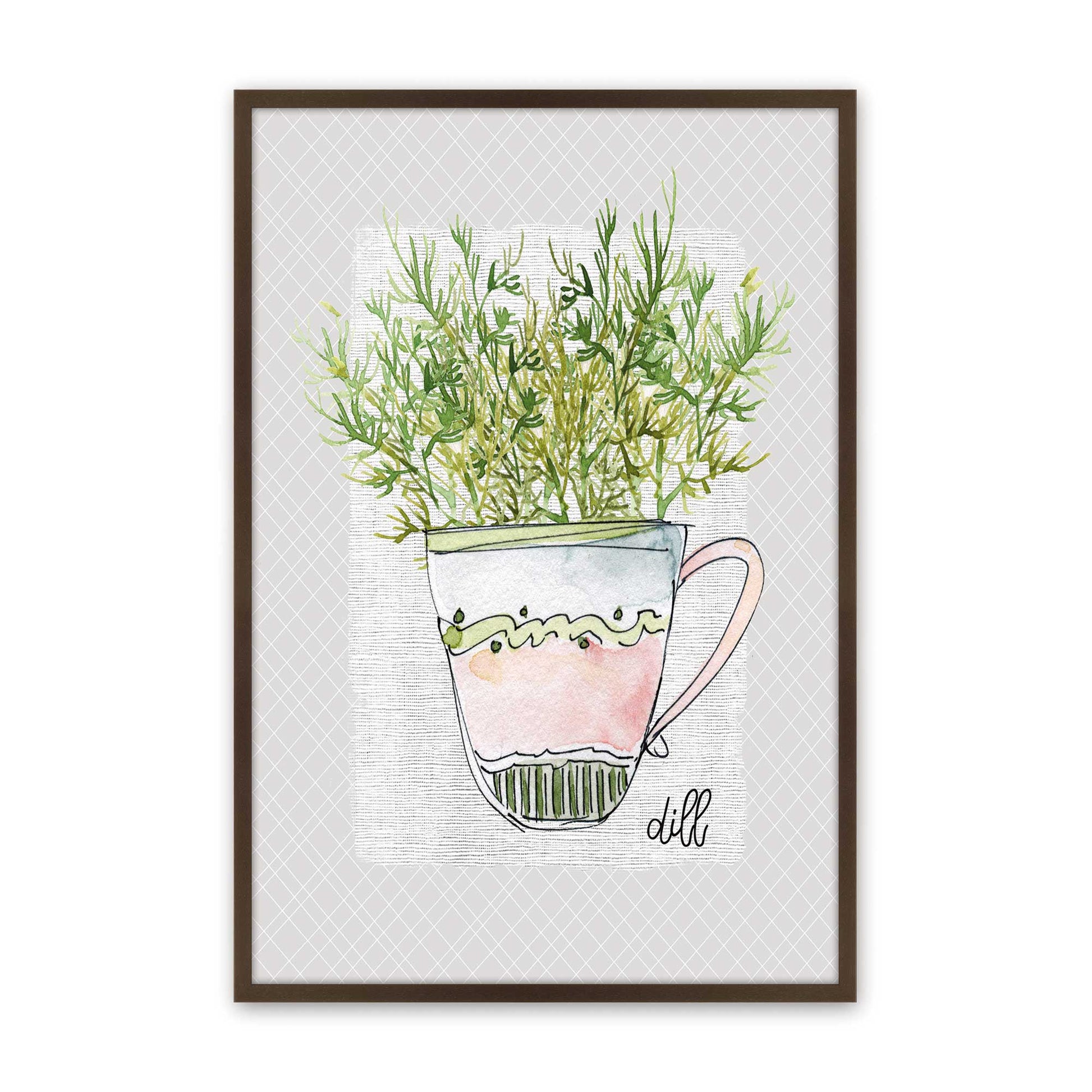[Color:Belvinder Brown], Picture of art in a Belvinder Brown frame